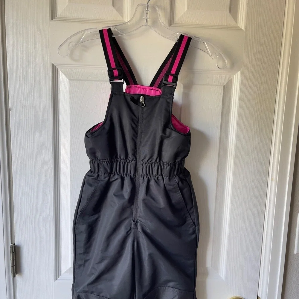 Swiss Tech Snow Pants Girls 5 Insulated Adjustable Bib Overalls Ski Snow Black